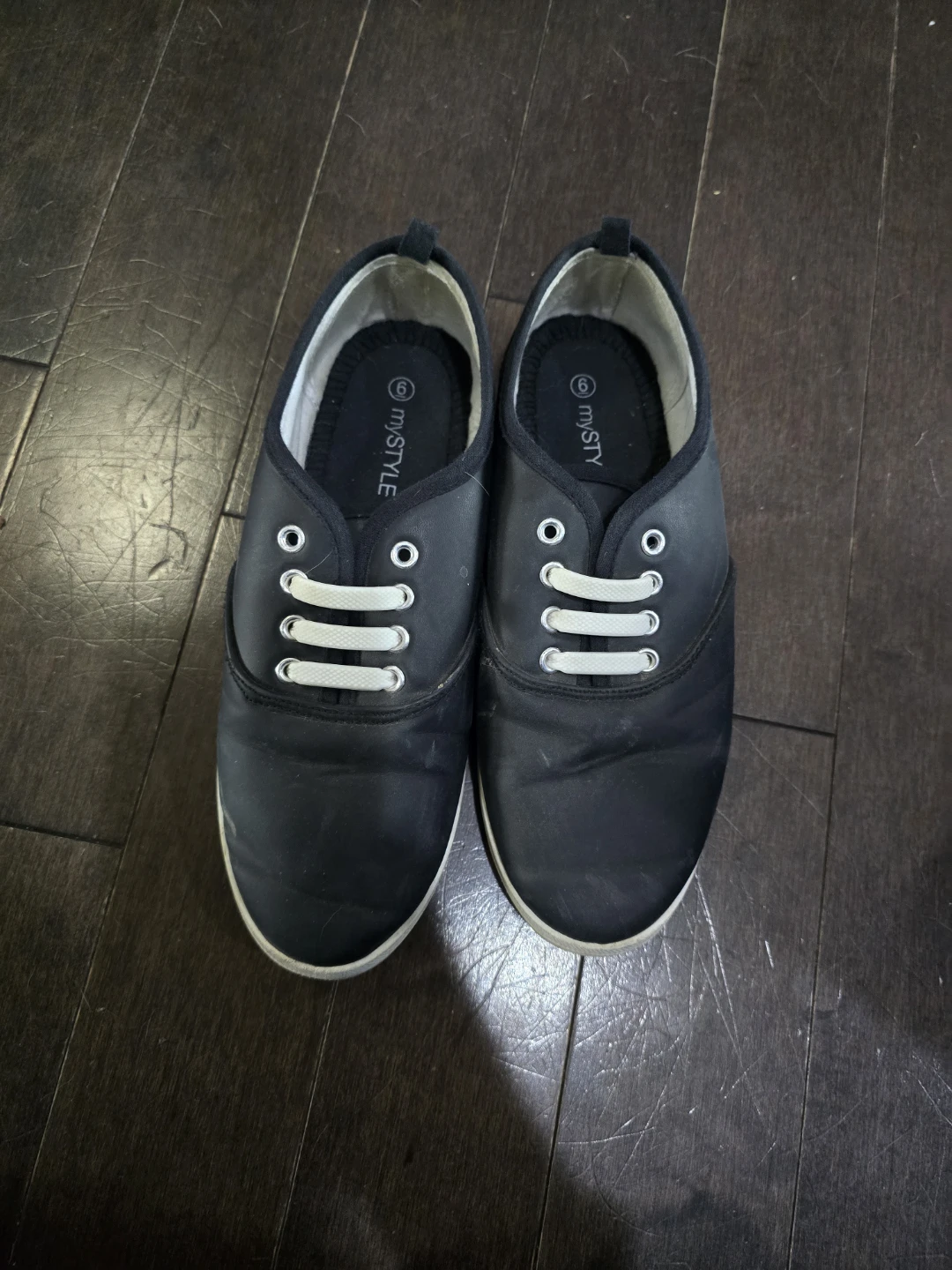 My Style Black Lace-Up Sneakers