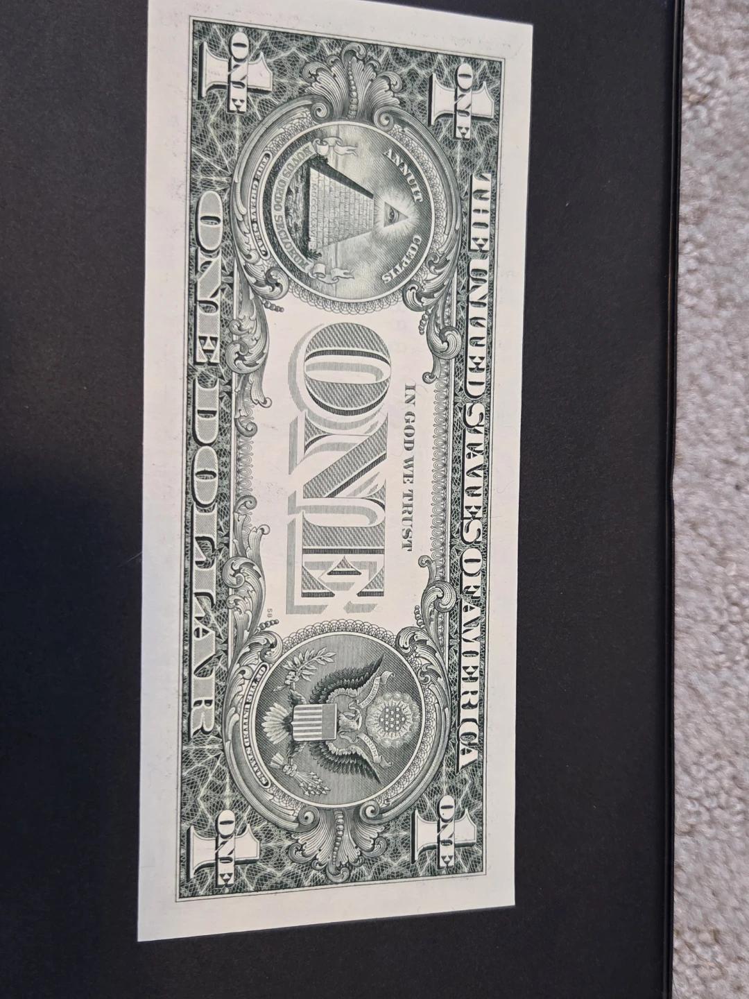 Color US One Dollar Bill - George Washington - photo 2