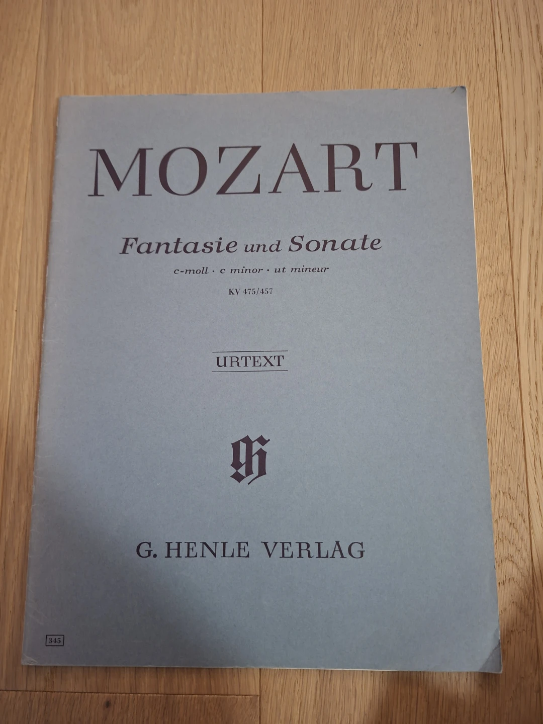 Mozart Fantasie und Sonate KV 475/457 Sheet Music Urtext