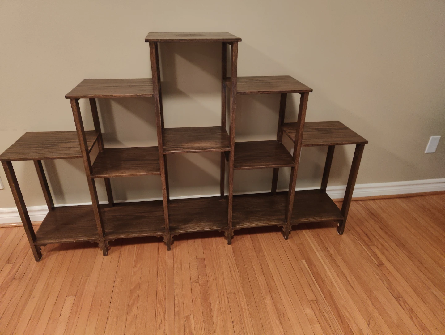 Wooden tiered plant stand/shelf unit - photo 2