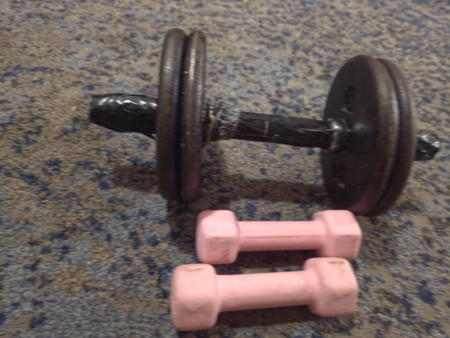 Adjustable Dumbbell Set with Pink Hand Weights - photo 2