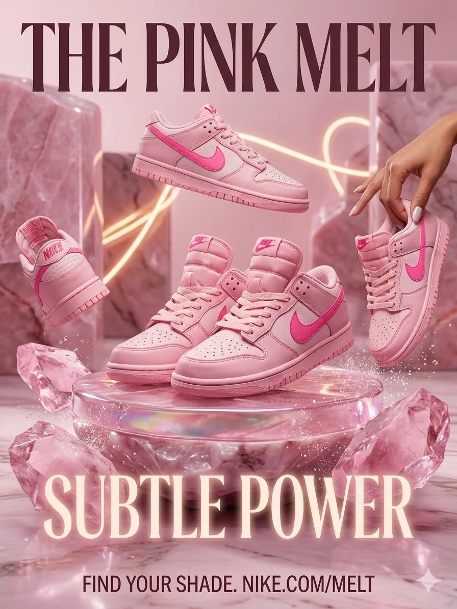 Nike Dunk Low Pink "The Pink Melt" Shoes