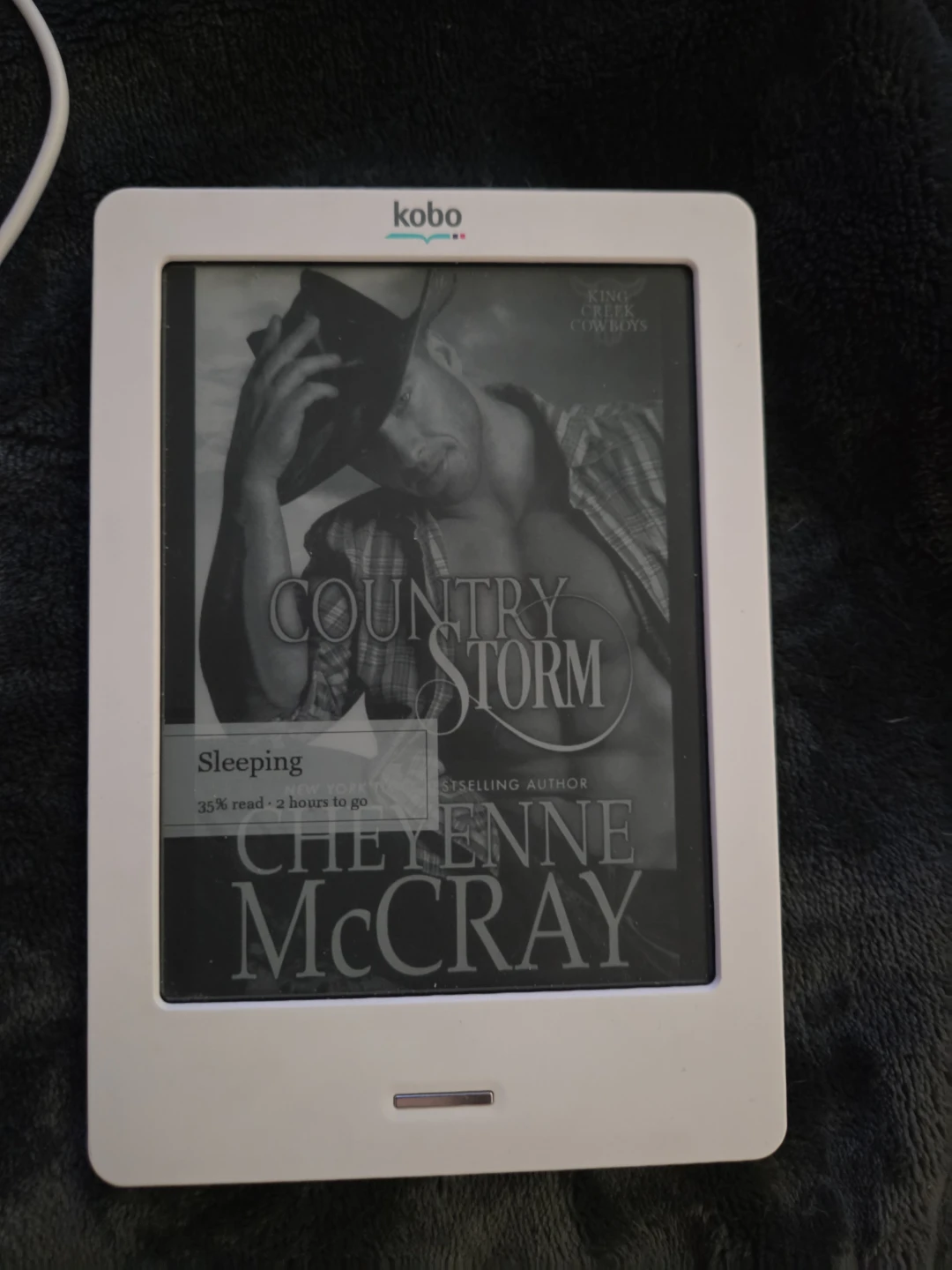 Kobo eReader with Red Polka Dot Case and Charger