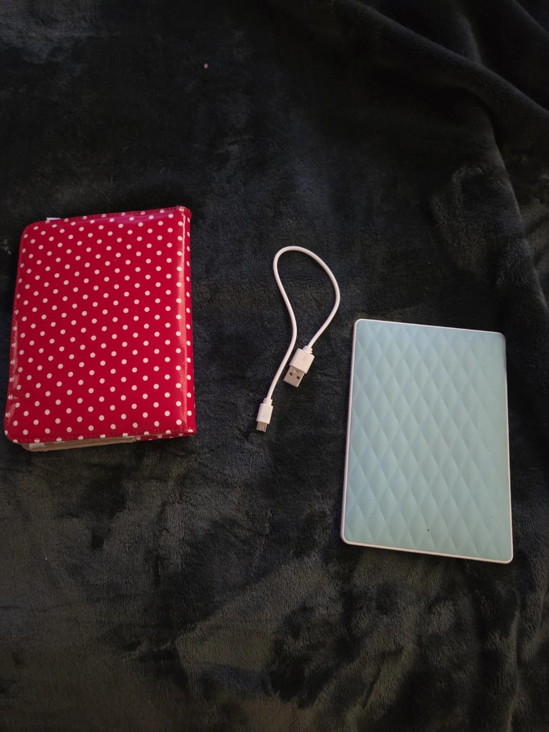 Kobo eReader with Red Polka Dot Case and Charger - photo 3