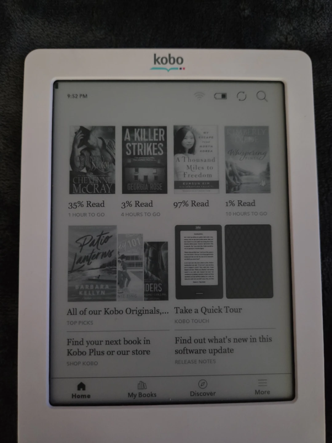 Kobo eReader with Red Polka Dot Case and Charger - photo 5