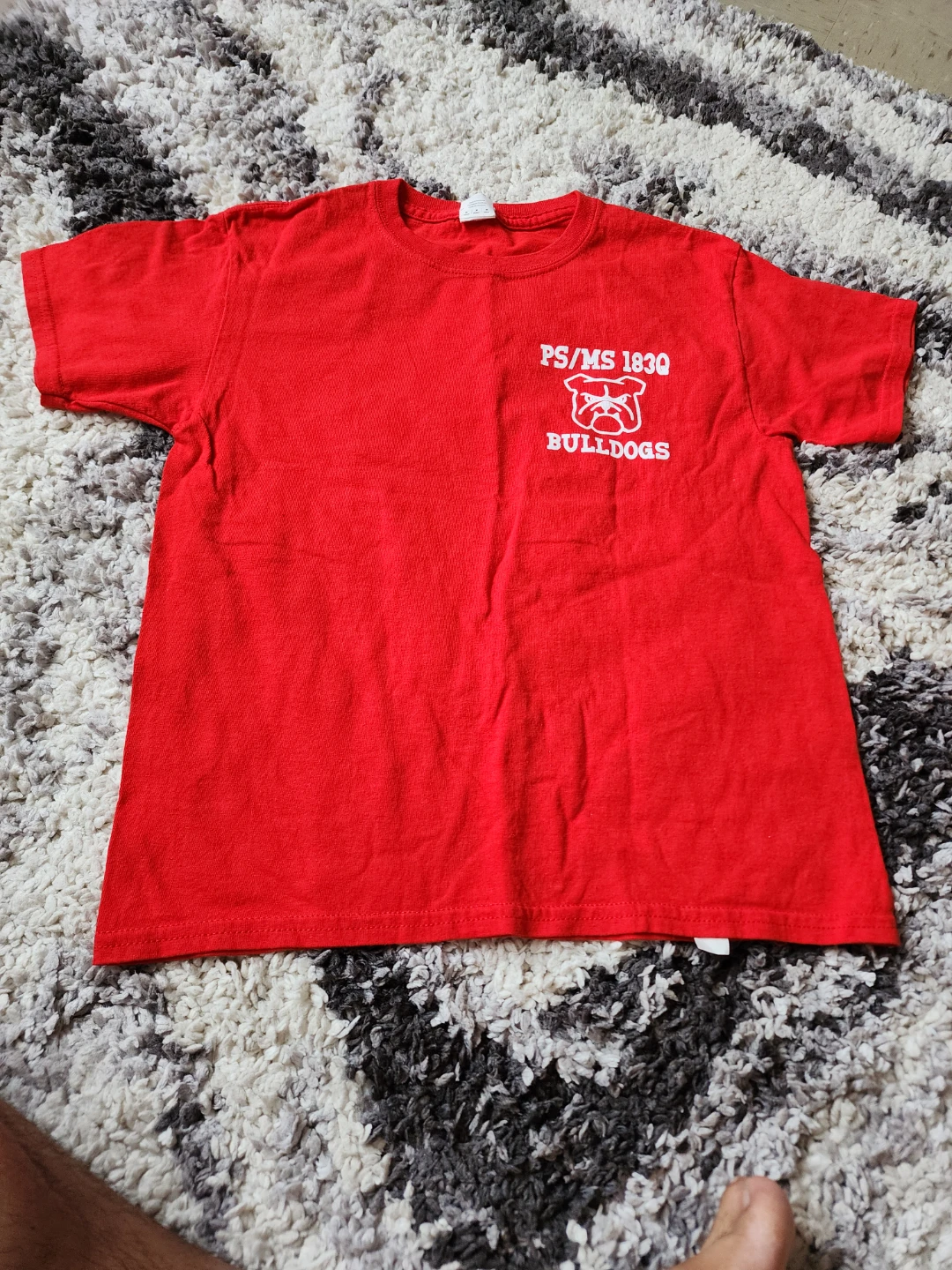 Red Youth T-Shirt PS/MS 1830 Bulldogs