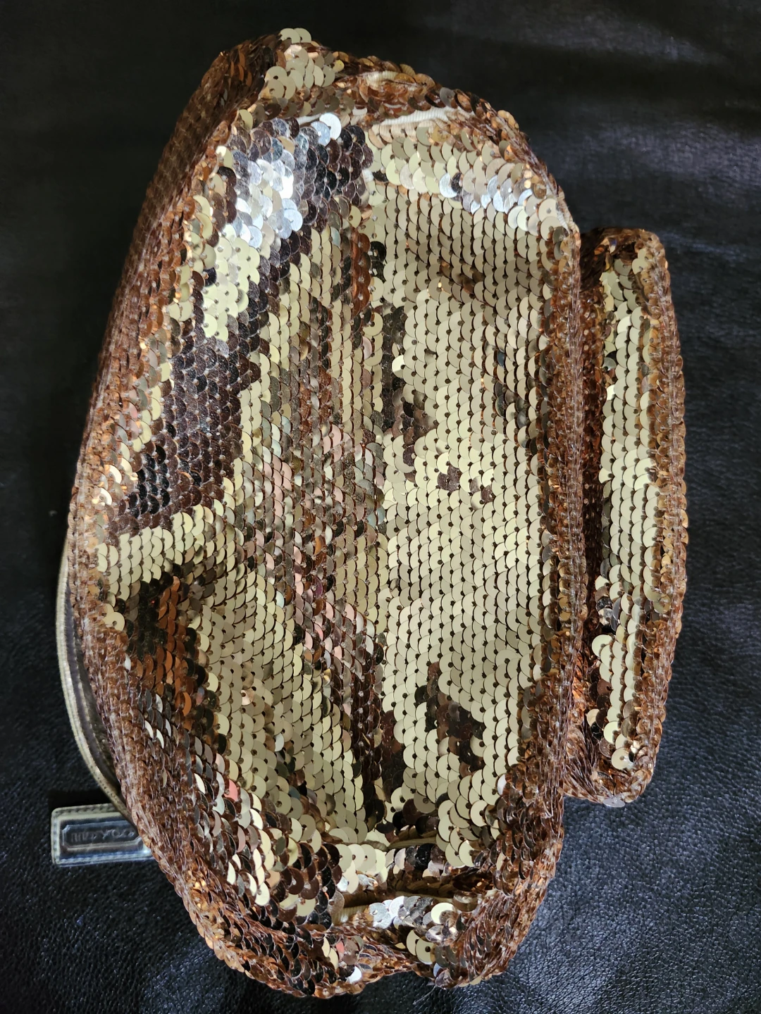 Breathtaking Rare Coach Gold Sequin  Bag Purse - photo 5