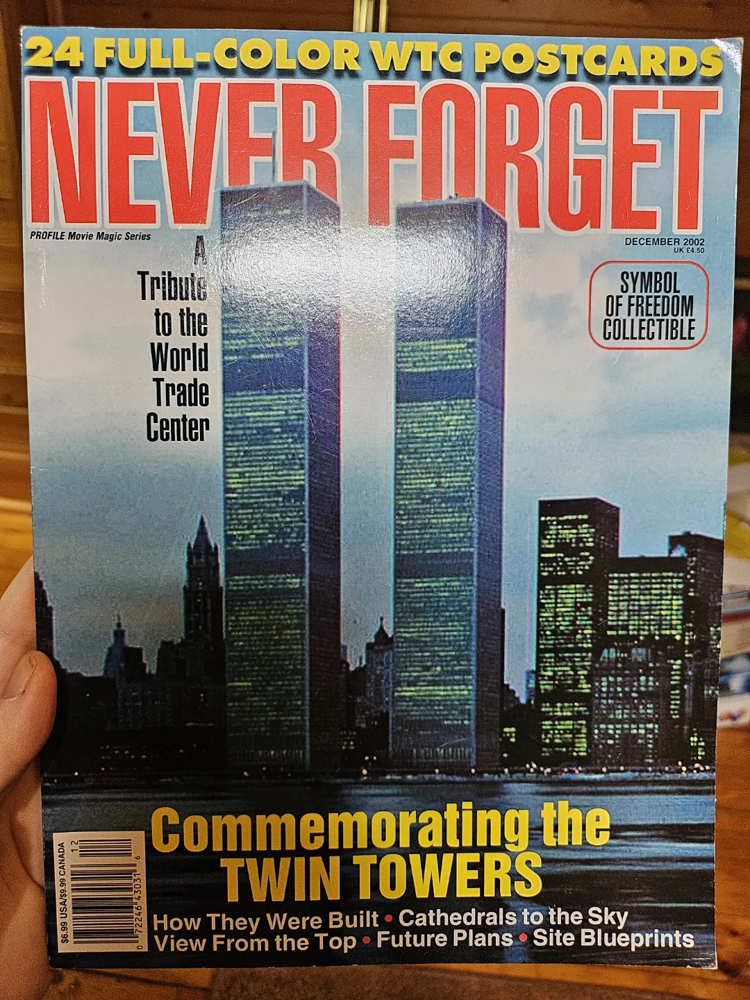 Never Forget Commemorating the Twin Towers Postcards