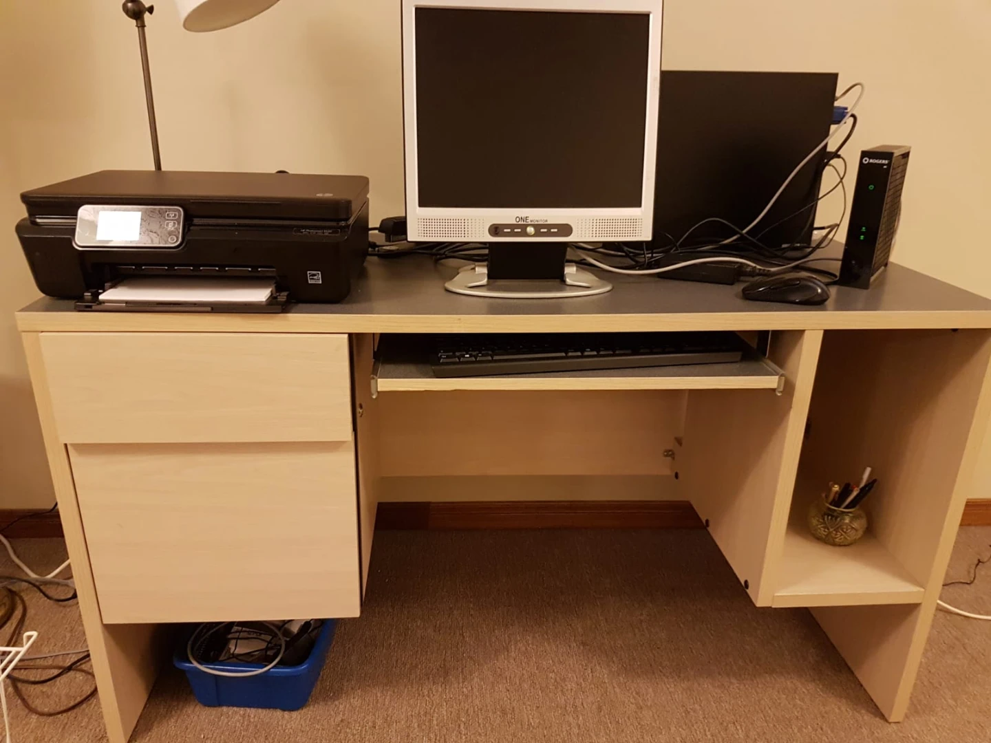 Computer Desk with Storage - photo 2