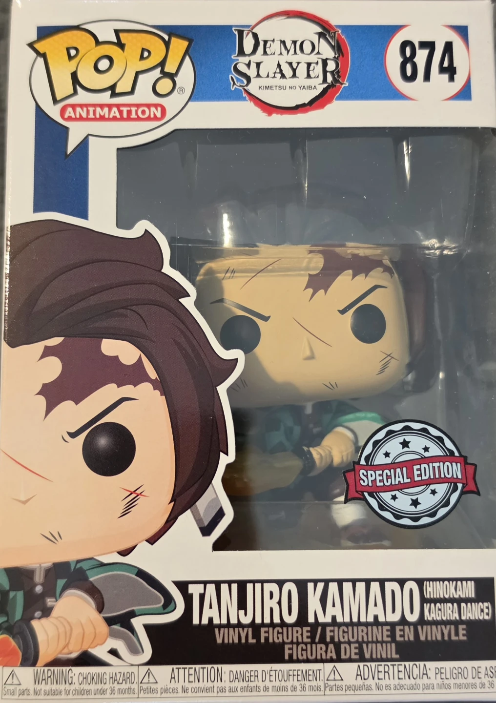 Funko Pop! Demon Slayer Tanjiro Kamado #874 (Special Edition)