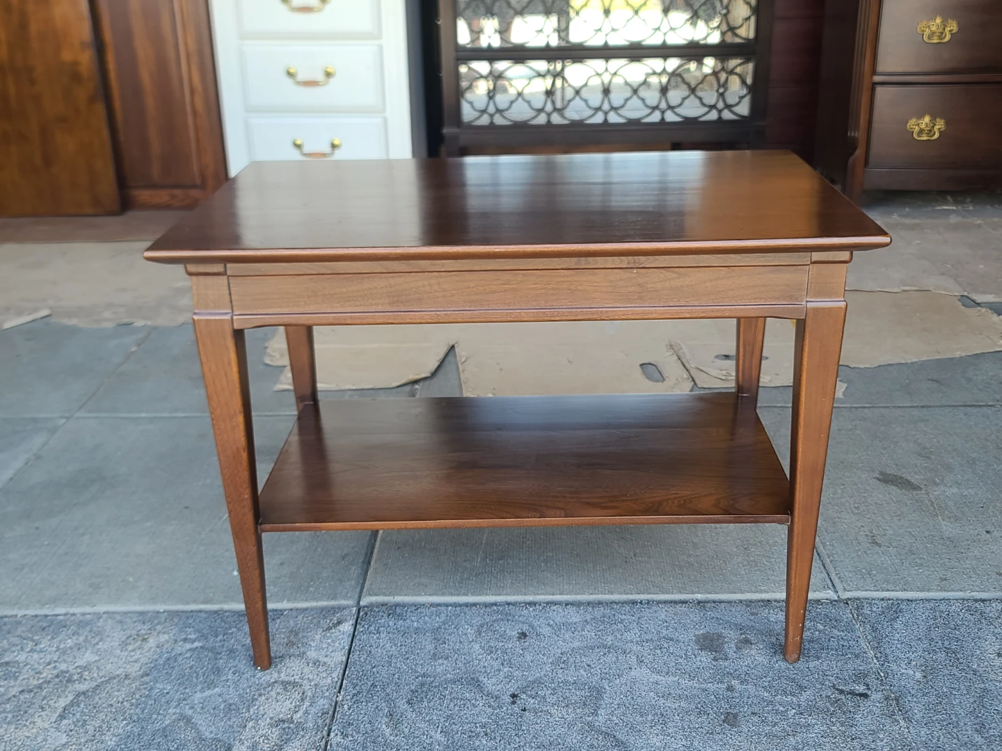 Mid-Century Modern Wood End Table
