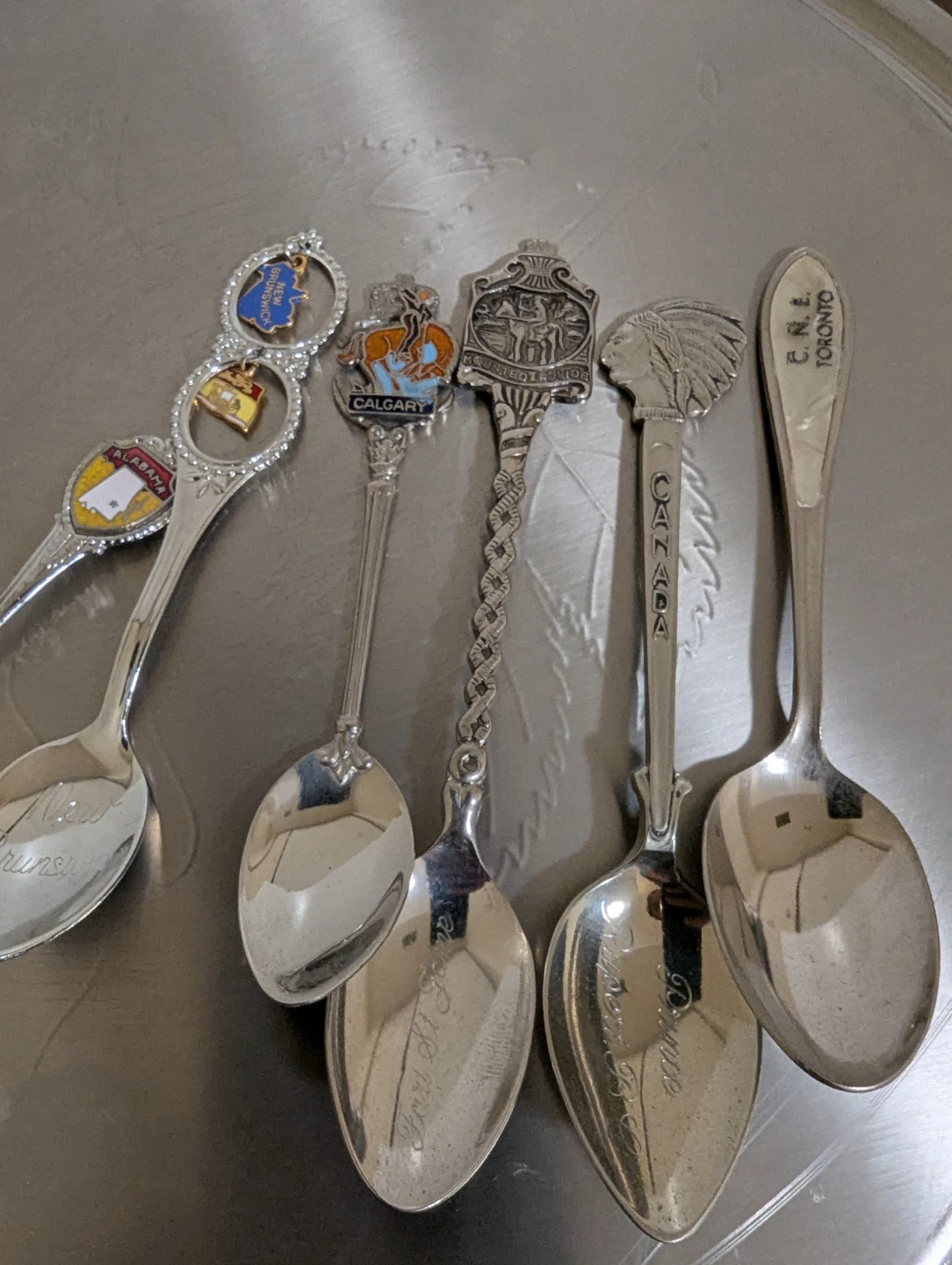 Set of Canadian Souvenir Spoons