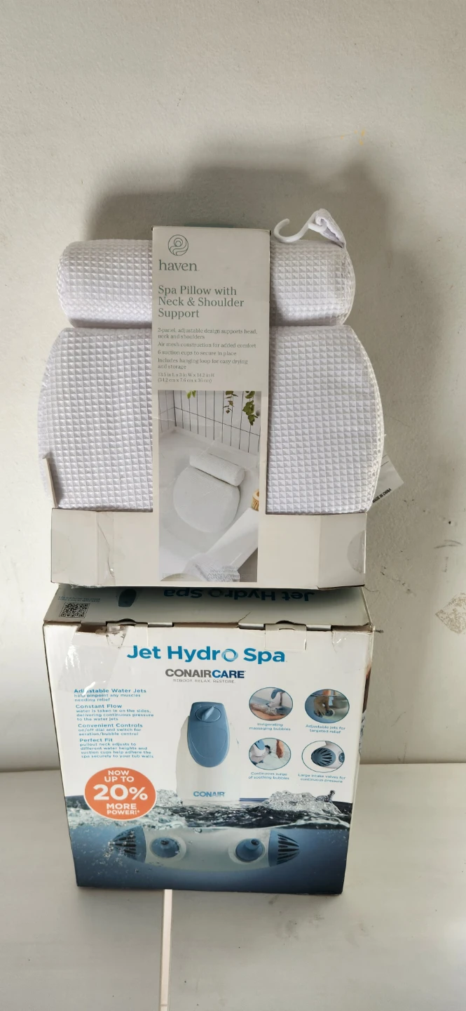 Conair Jet Hydro Spa Bath Massager & Haven Spa Pillow