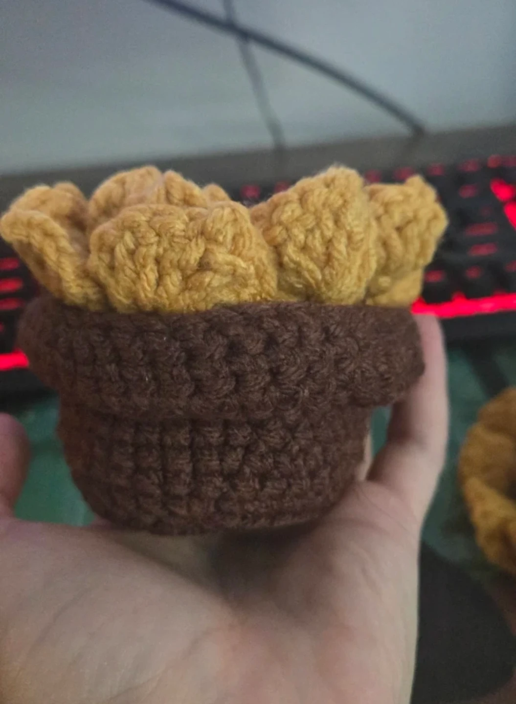 Handmade Crochet Sunflower Coaster Set - photo 2