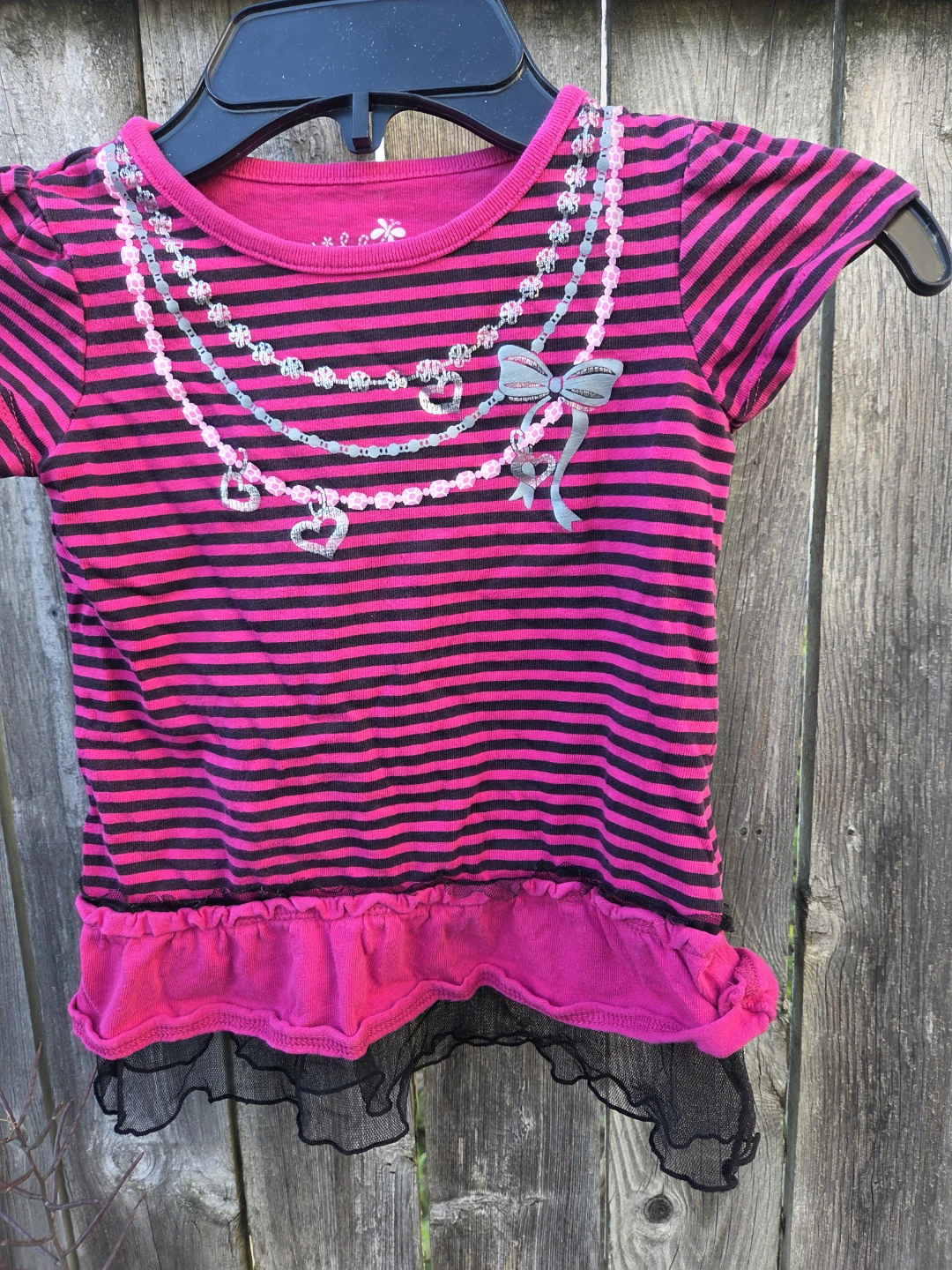 Okie Dokie Girls Striped T-Shirt Size 3T
