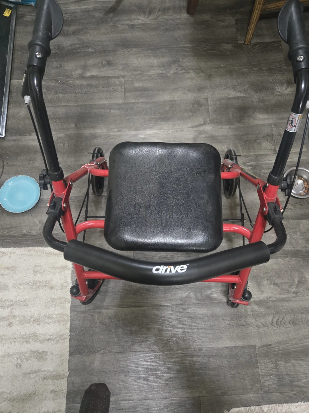 Drive Medical Red Walker with Seat - photo 3