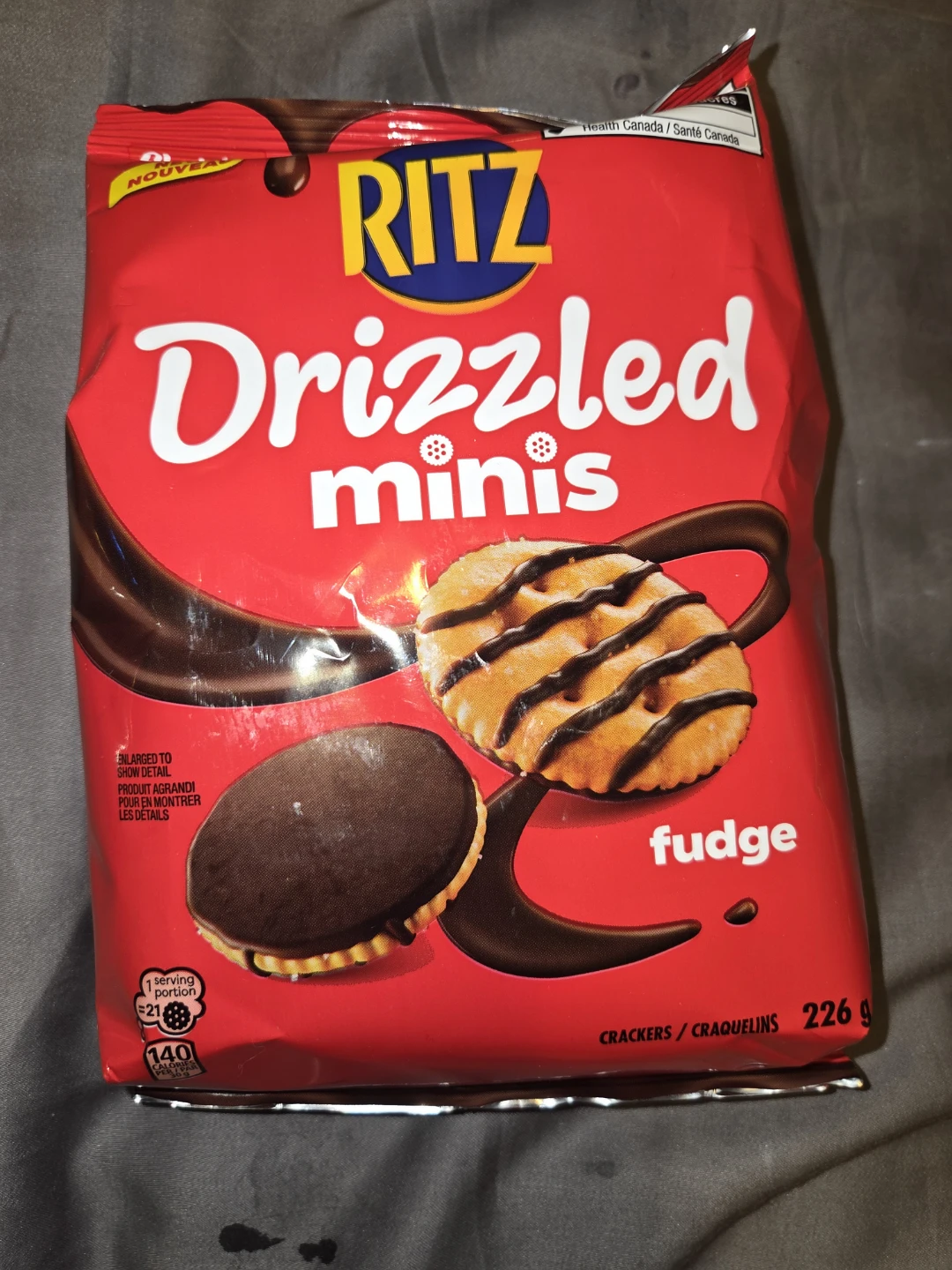 Ritz Drizzled Minis Fudge Crackers 226g ⚽️