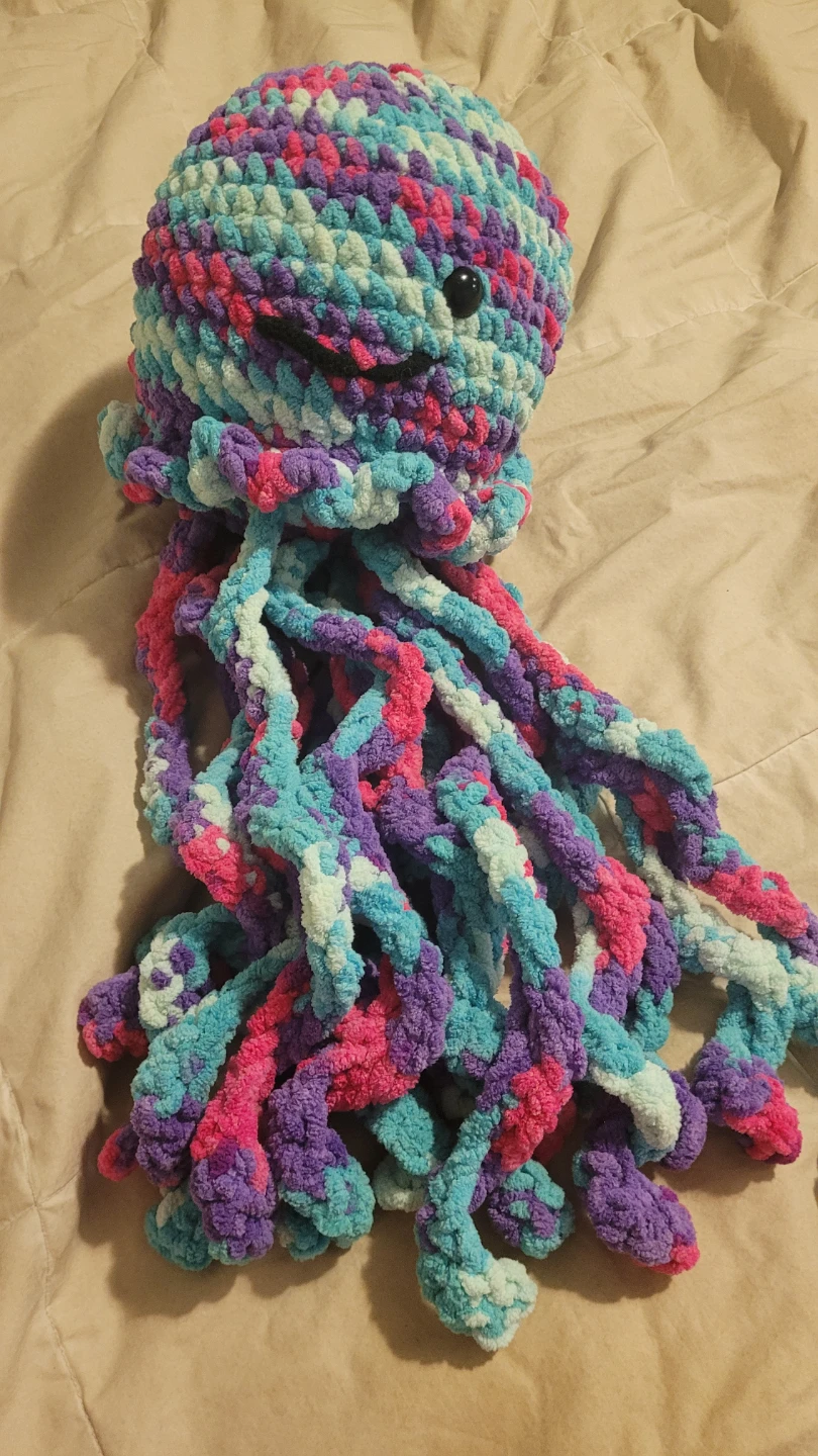 Handmade Crochet Jellyfish Plush Toy