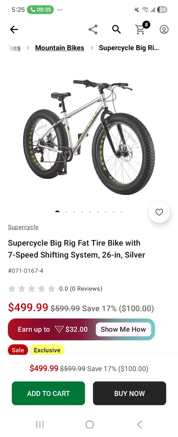 Supercycle Big Rig Fat Tire Bike 26-in