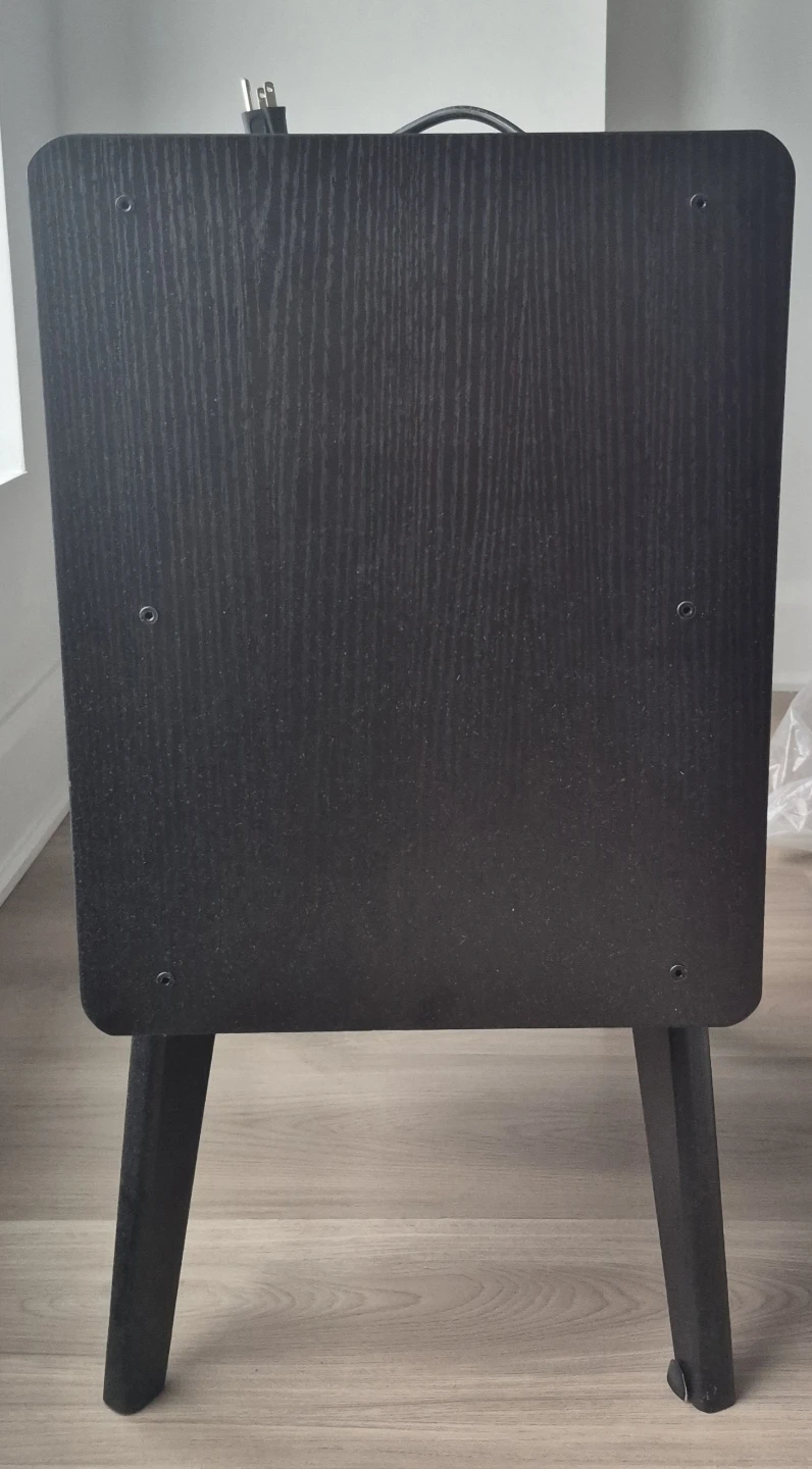 2 Black Nightstands with Built-in Power Outlet + USB Ports - photo 3