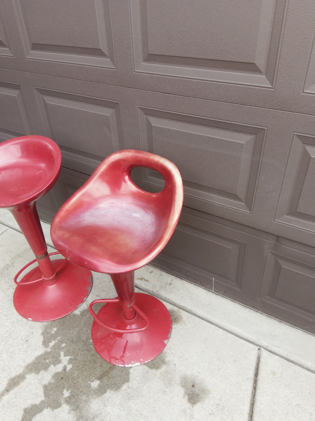 Set of 2 Red Bar Stools - photo 2
