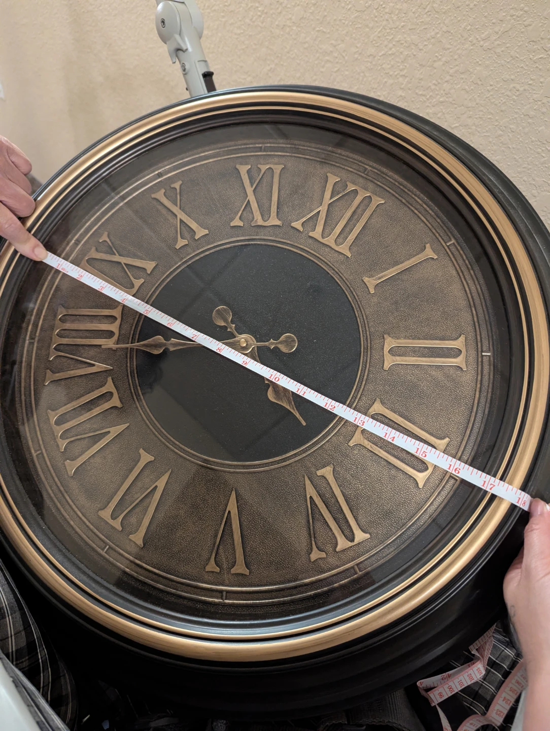 Large Roman Numeral Wall Clock - photo 3