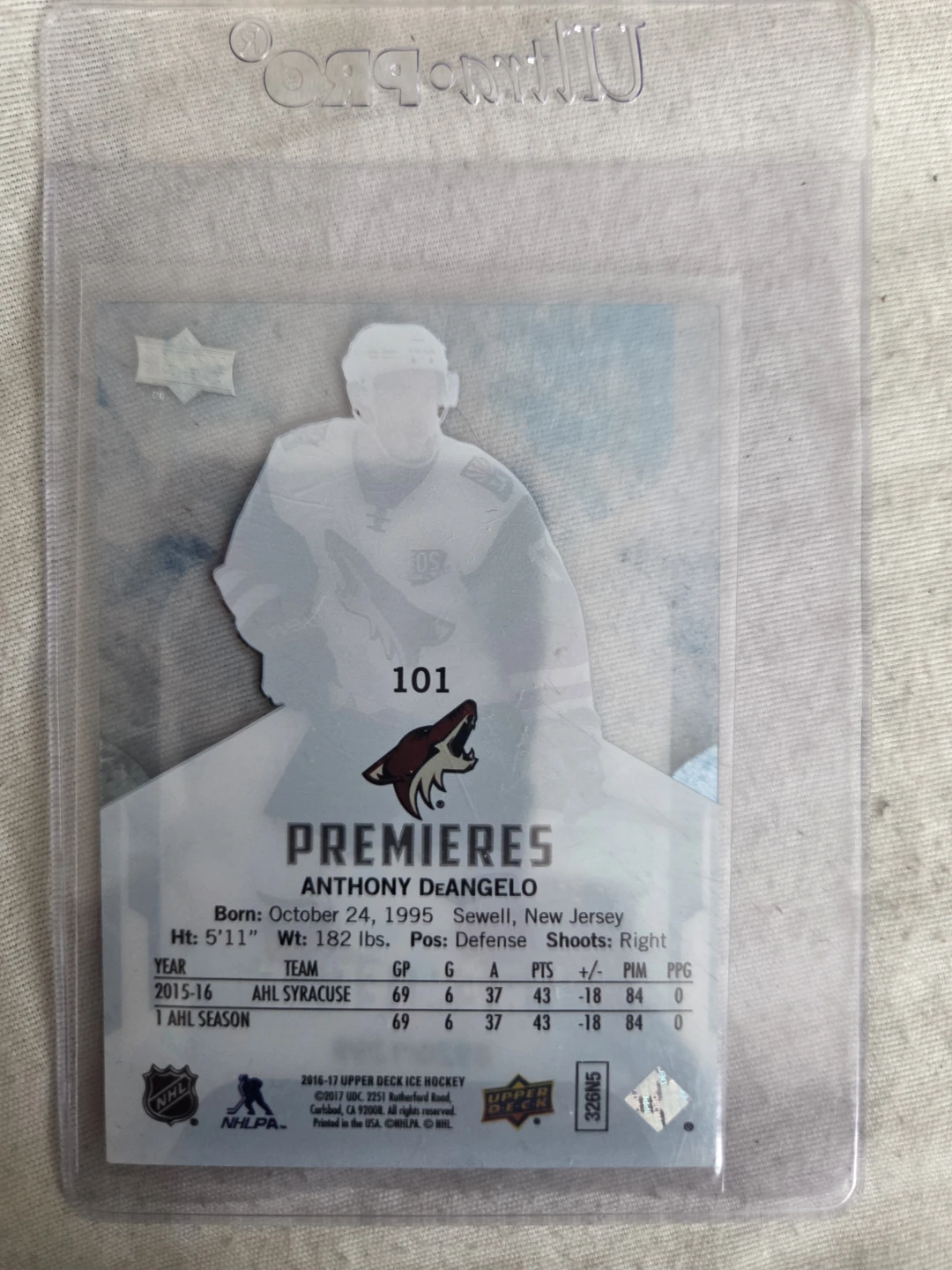 Anthony DeAngelo 2016-17 Upper Deck Ice Hockey Card - photo 2