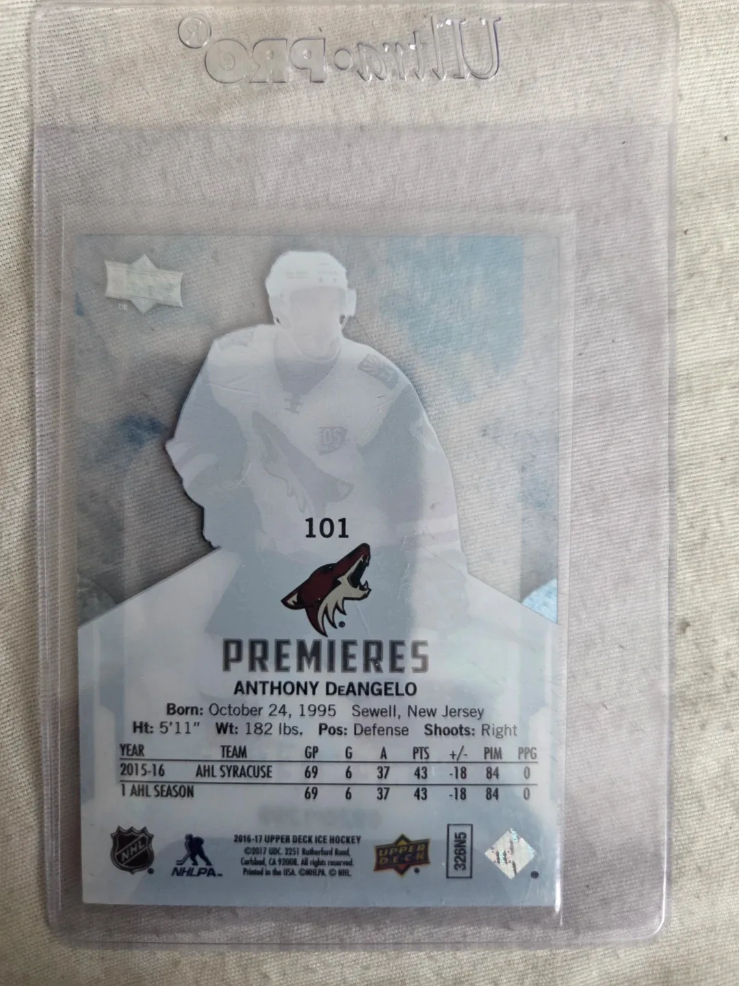 Anthony DeAngelo 2016-17 Upper Deck Ice Hockey Card - photo 2