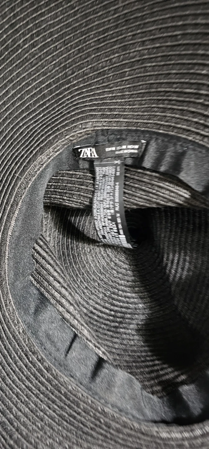 Zara Black Wide Brim Sun Hat - photo 3