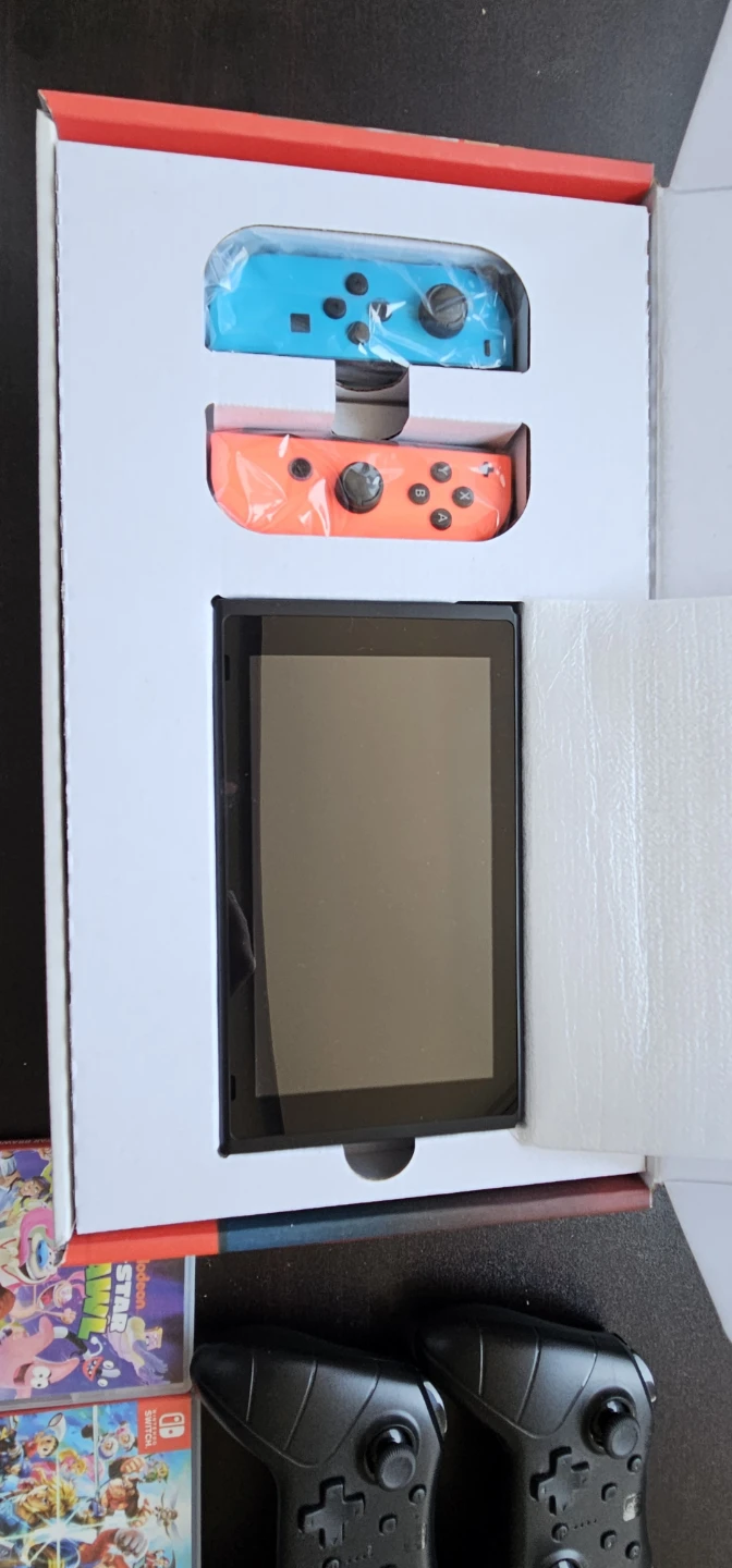 Nintendo Switch Console with Games and Controllers - photo 2