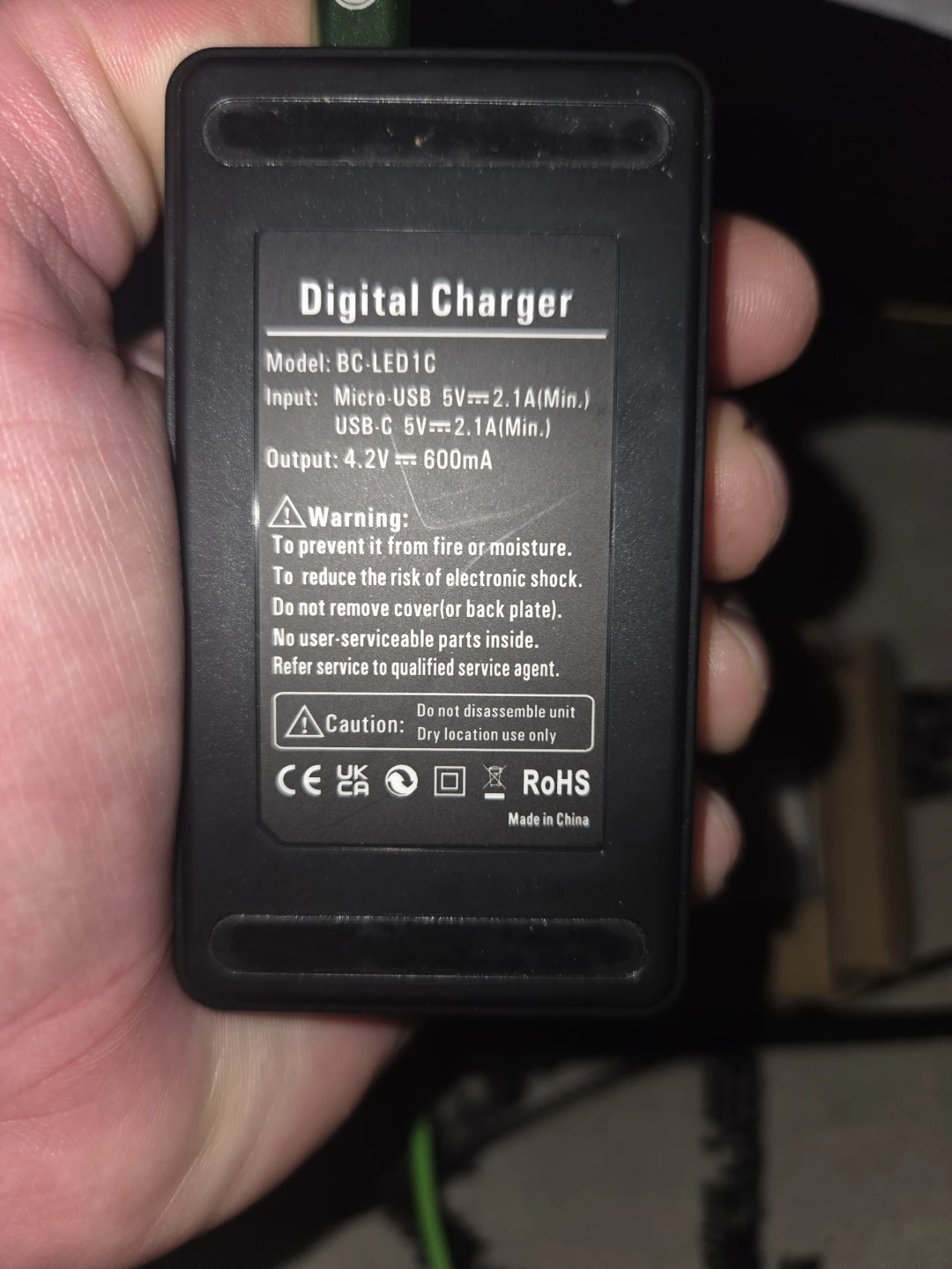 Digital Charger BC-LED1C with 2 Batteries