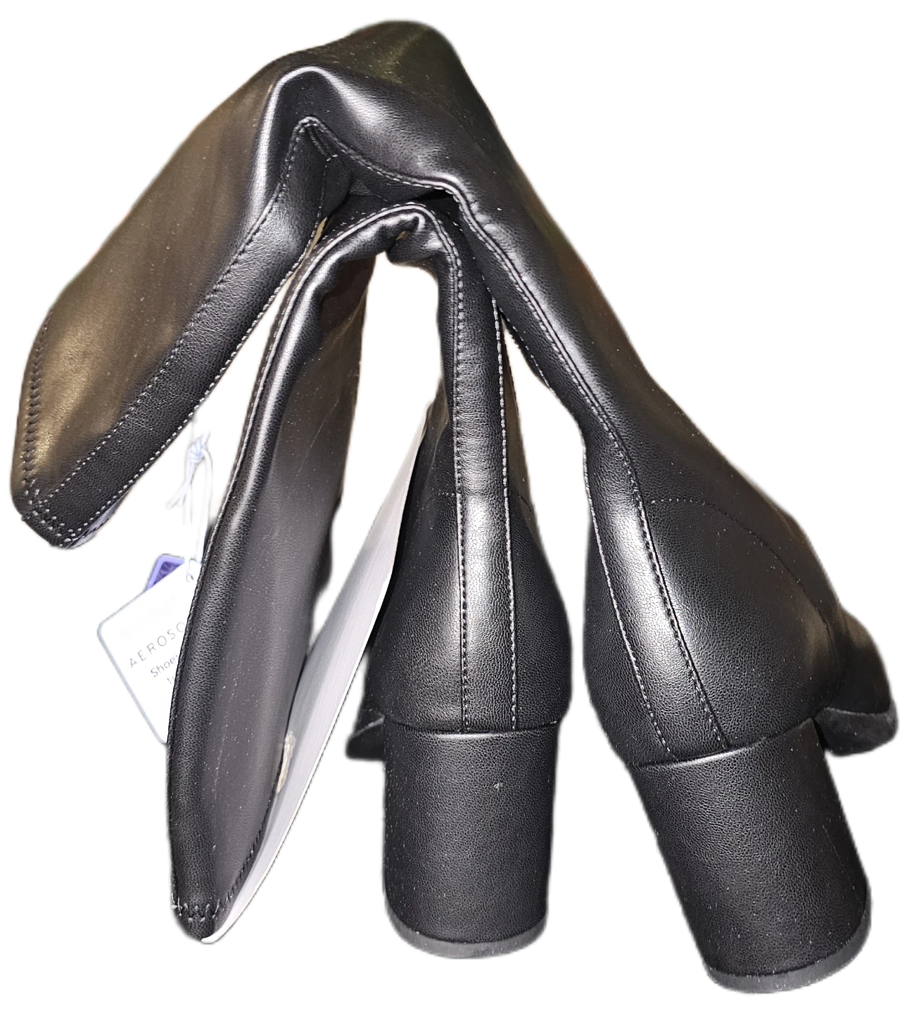 Aerosoles Black Faux Leather Knee-High Boots⚽️ - photo 3