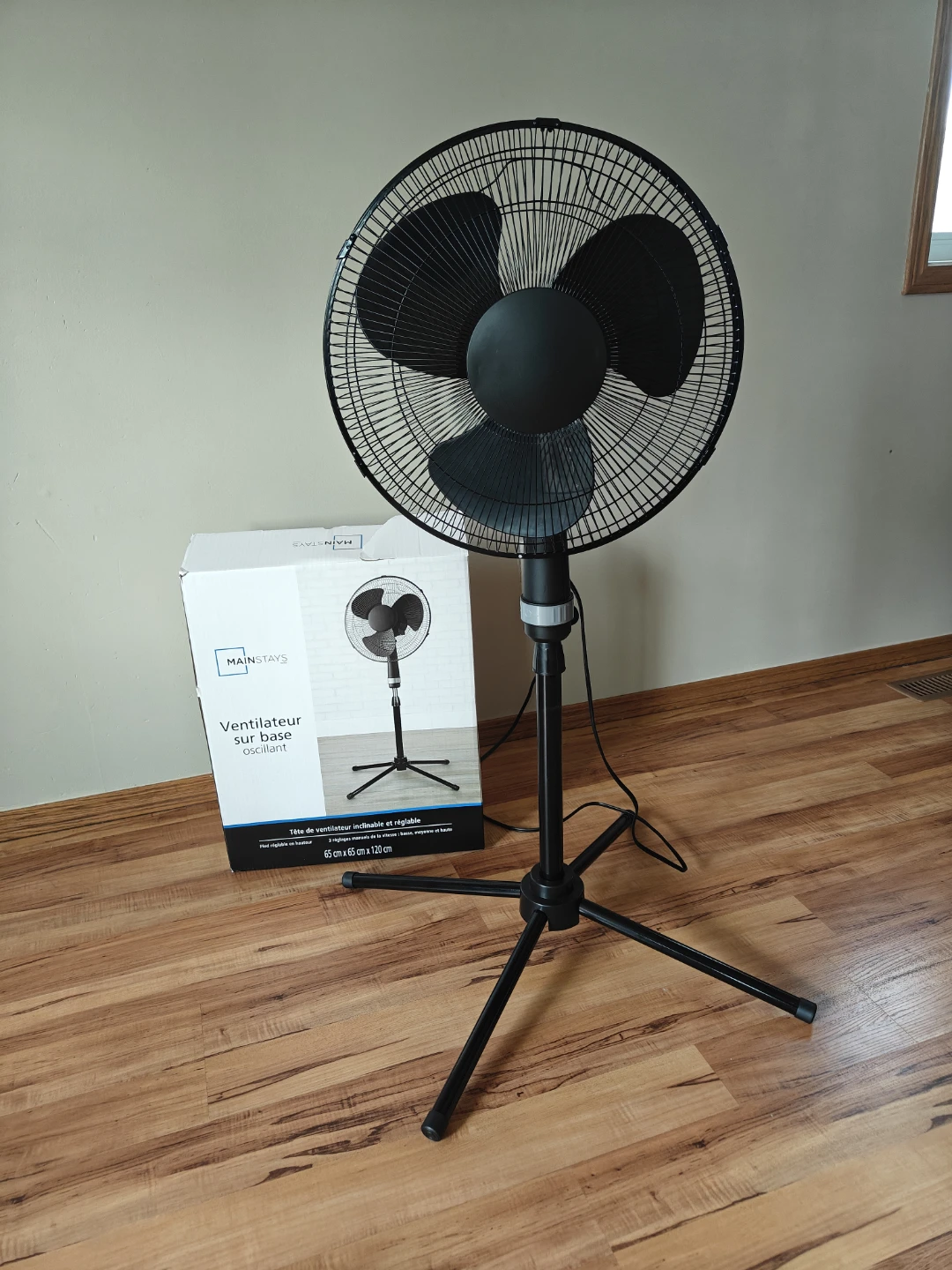 Mainstays Oscillating Pedestal Fan