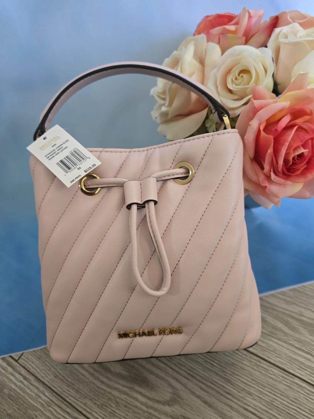 Michael Kors Pink Quilted ⚽ Leather Bucket Bag - photo 2