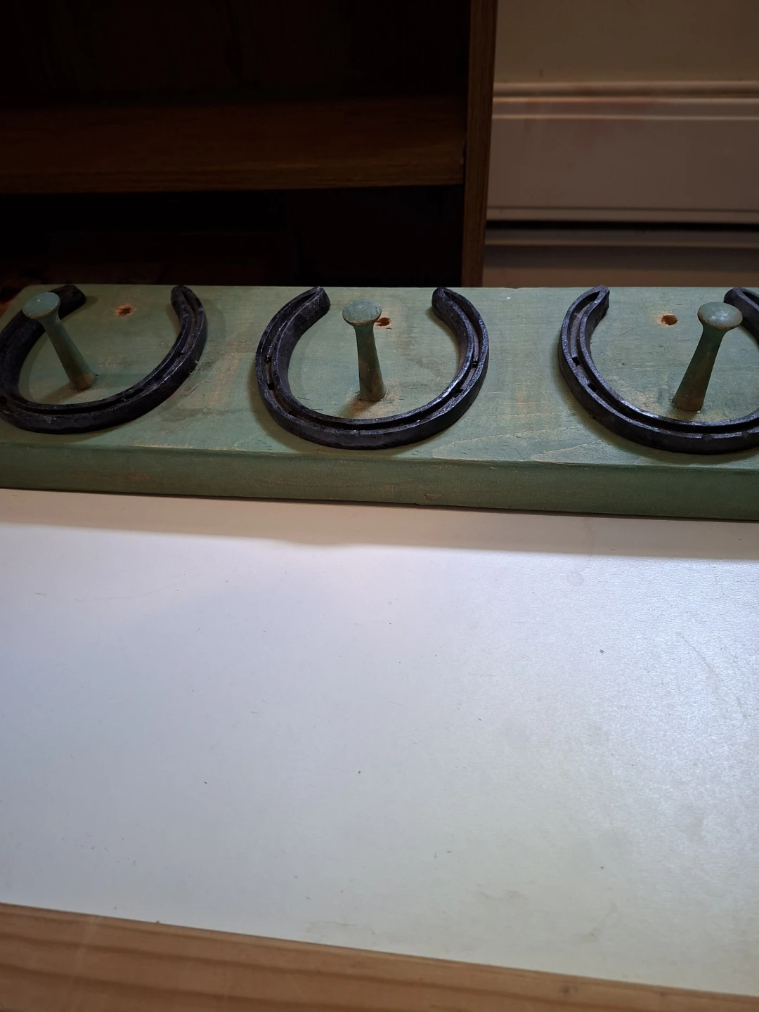 Rustic Horseshoe Coat Rack