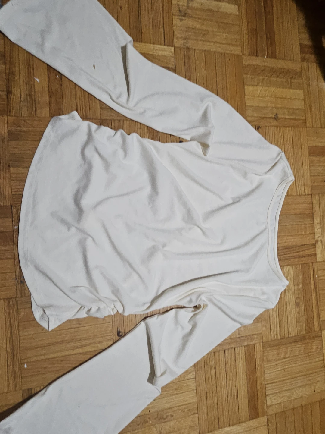 Cream long sleeve top - photo 5