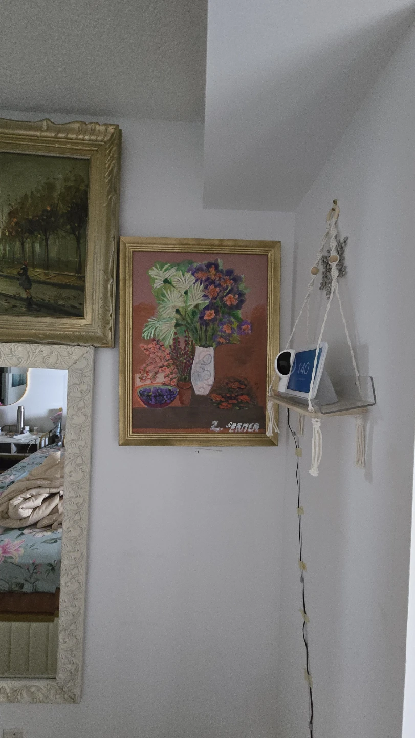 Framed Floral Still Life Painting
