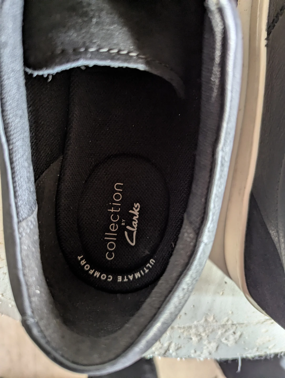 Clarks Collection Black Leather Lace-Up Sneakers - photo 2