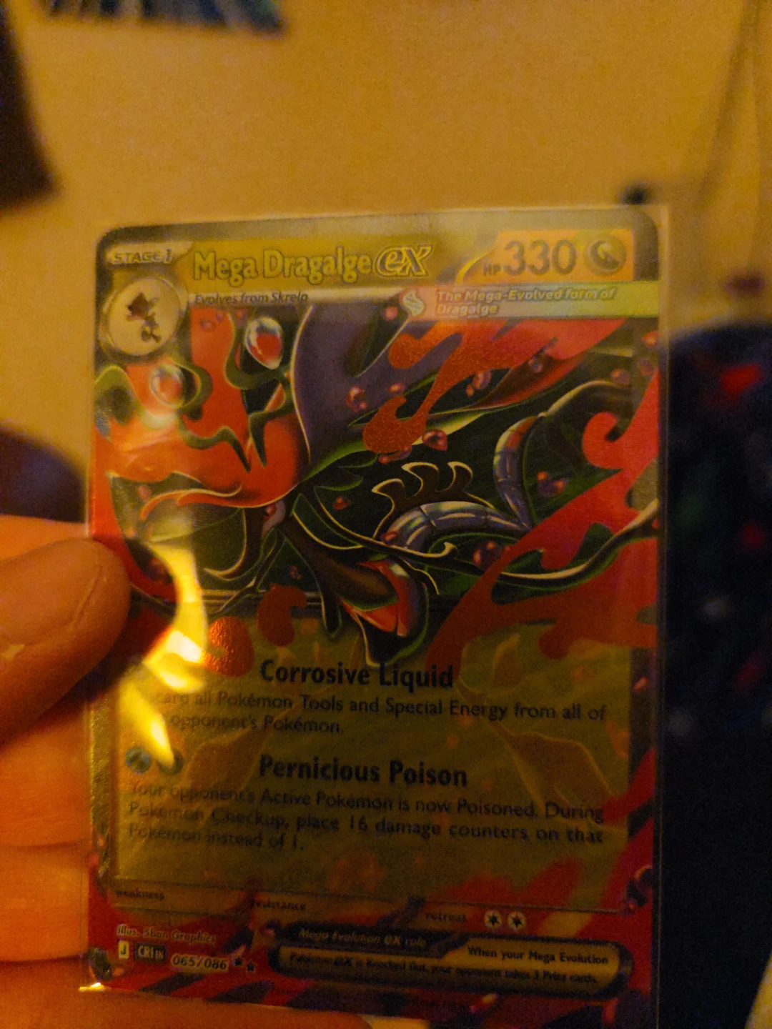 Mega Dragalge EX Pokémon Card