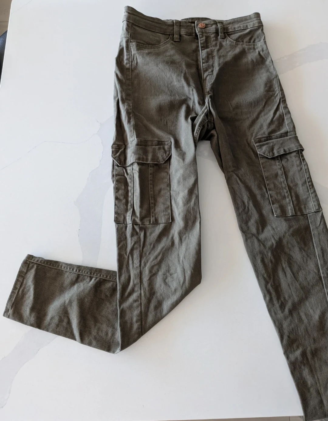 H&M Divided Cargo Pants - Olive Green