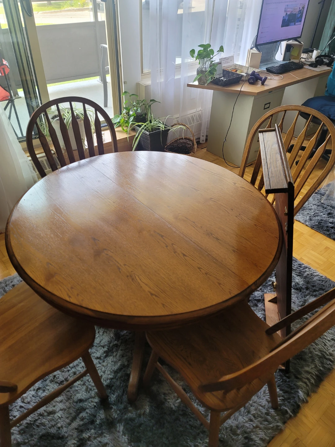 Wooden Dining Table and Chairs Set - photo 4