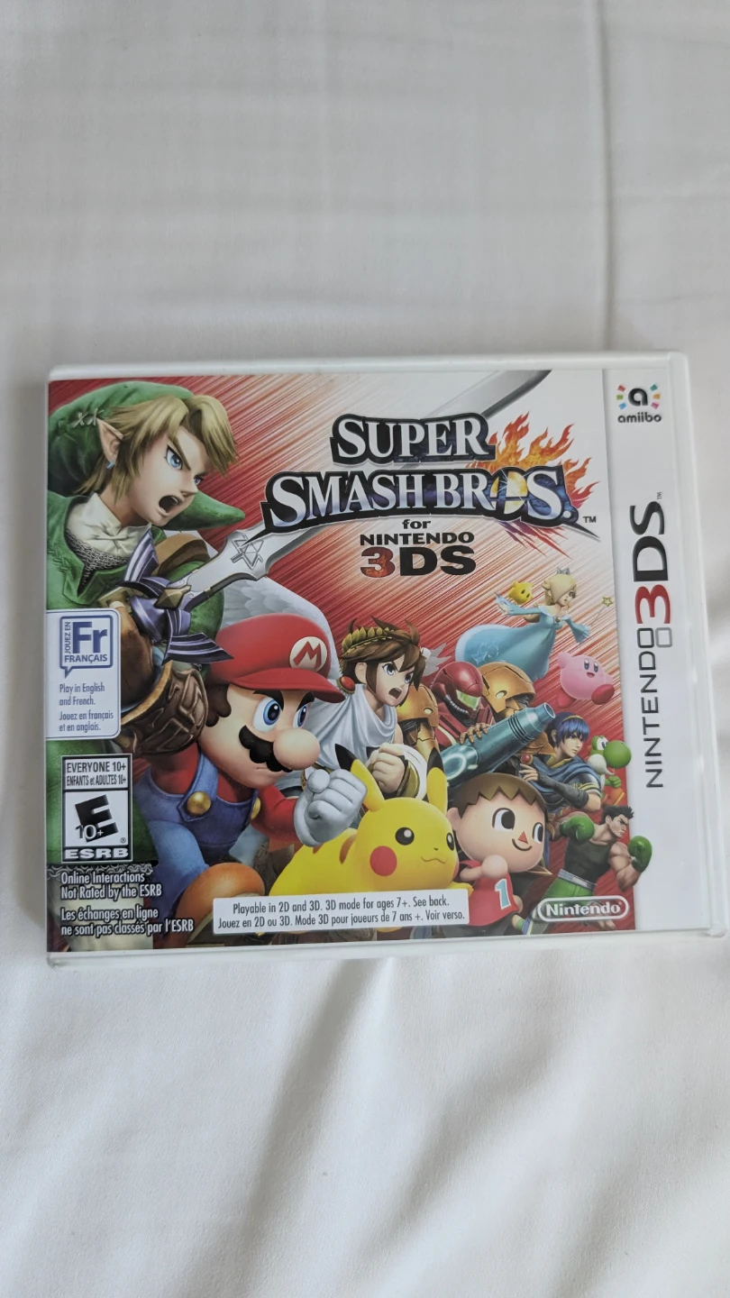 3DS GAME - NINTENDO; SUPER SMASH BROS 3ds