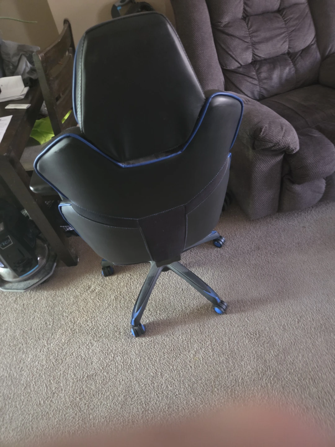 Black and Blue Gaming Chair - photo 3