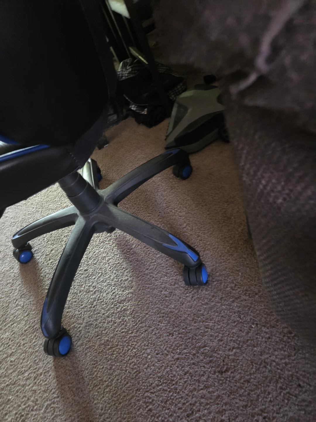 Black and Blue Gaming Chair - photo 5
