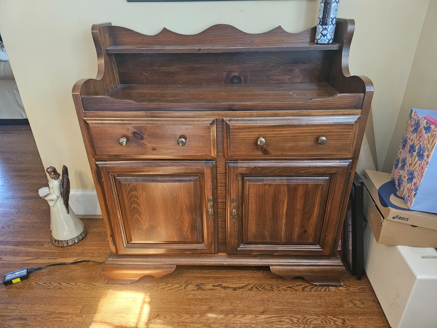 Wooden Server Cabinet with Drawers and Doors - photo 3