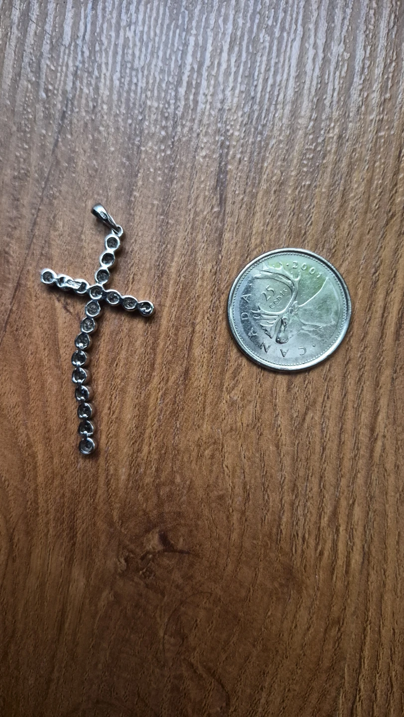 925 Sterling Silver Cross Pendant ⚽️ - photo 3