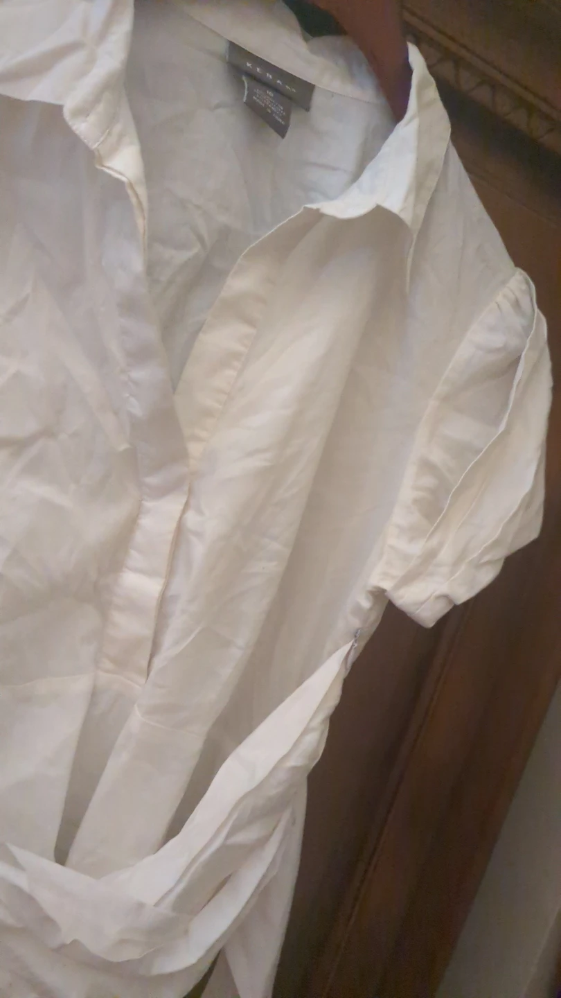 Kenar White Collared Blouse - Size 10 - photo 3