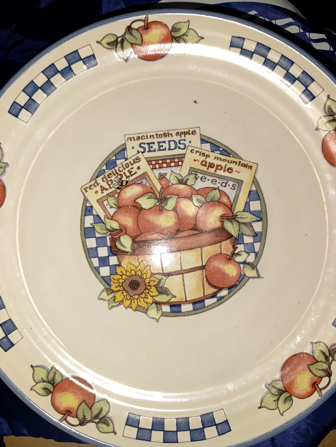 Set of 5 Vintage International Tableworks "Appletime" Plates