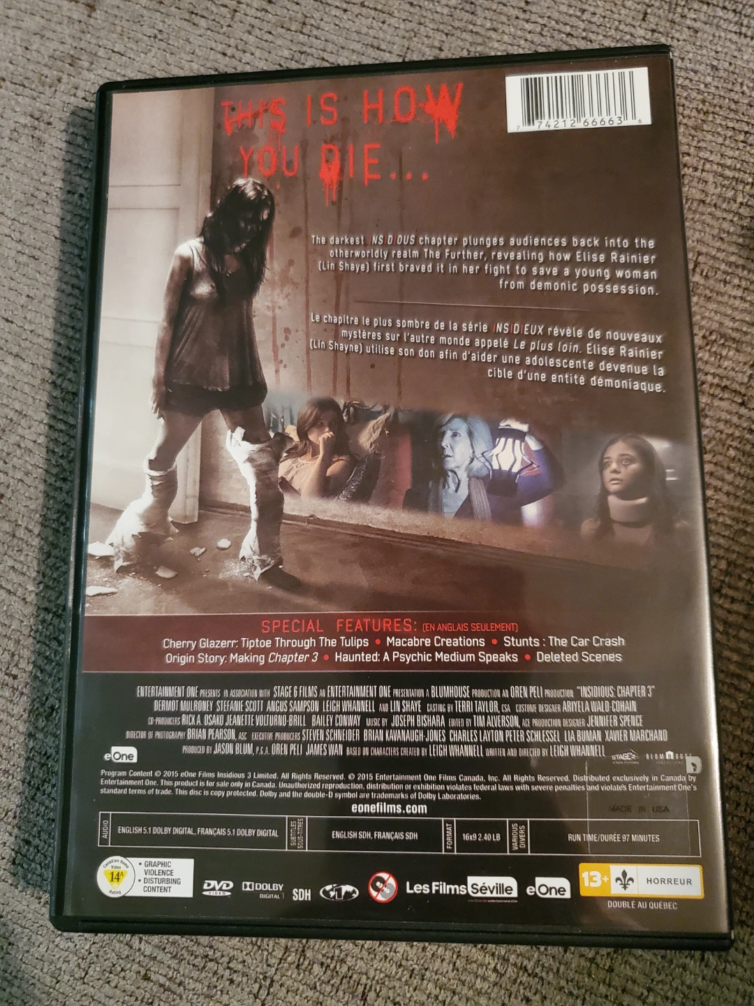 Insidious: Chapter 3 DVD ⚽ - photo 2