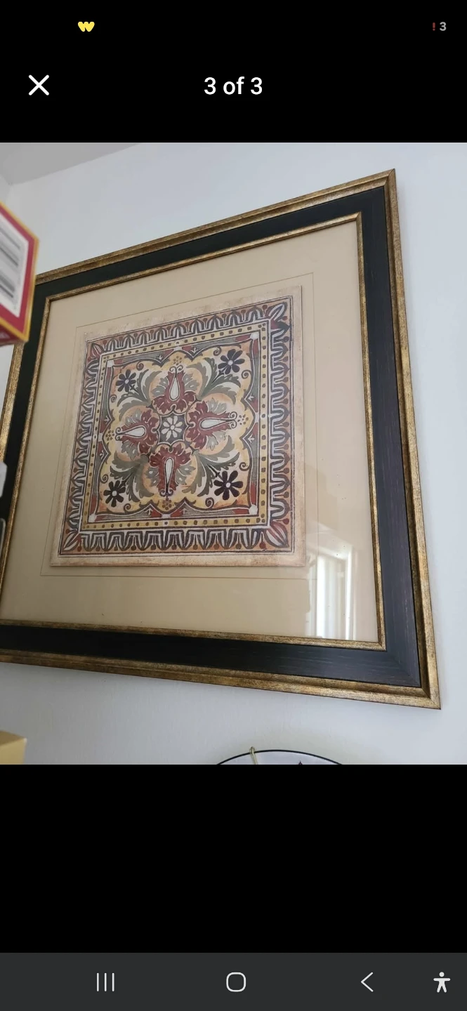 Framed Vintage Decorative Artwork - photo 3